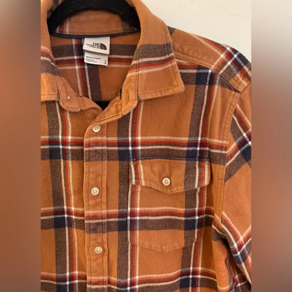 The North Face Men’s Arroyo Plaid Flannel Shirt, Brown/Blue/Red, Size M